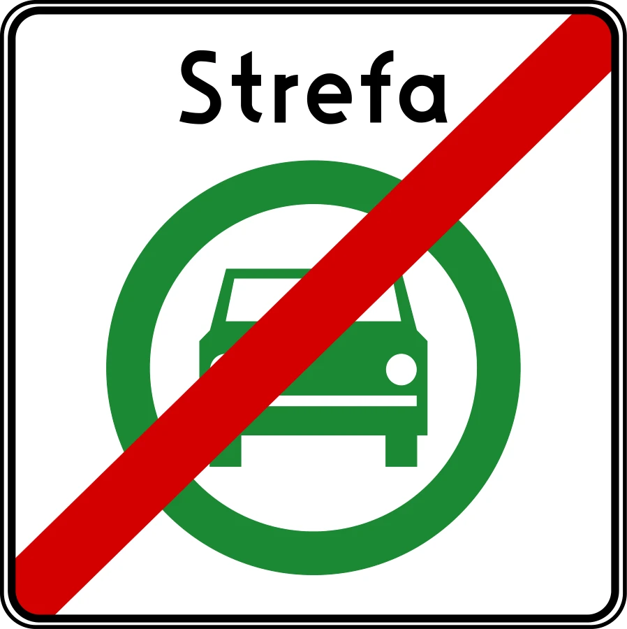 Koniec strefy czystego transportu