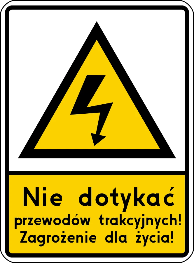 Znak G-2 Sieć pod napięciem
