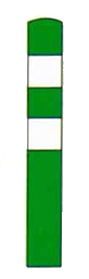 słupek krawędziowy - określający dokładniej geometrię skrzyżowania