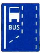 Początek pasa ruchu dla autobusów